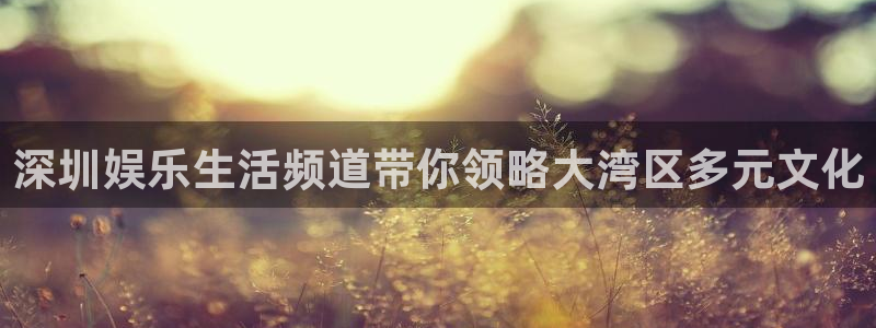 极悦平台手机版下载：深圳娱乐生活频道带你领略大湾区多元文化