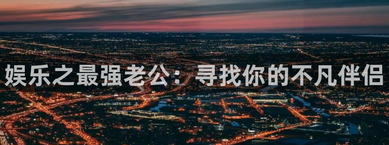 极悦平台2平台注册：娱乐之最强老公：寻找你的不凡伴侣